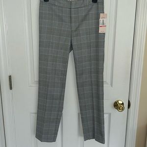Gray/blue check pants Size 2 NWT